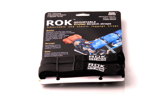 SW-Motech ROK Straps | 2 verstellbare Spanngurte. Schwarz. 500-1500 mm.