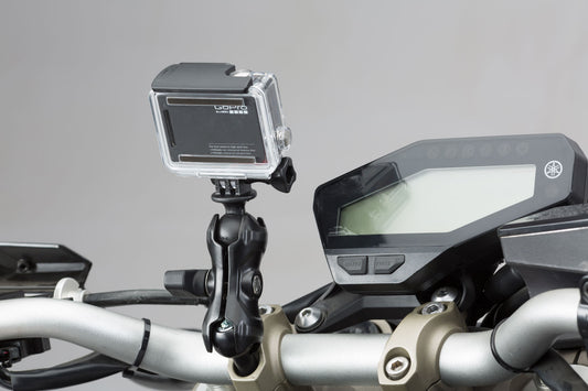 SW-Motech Universal GoPro Kamera-Kit | Inkl. 1" Kugel, Klemmarm, GoPro-Aufnahme.
