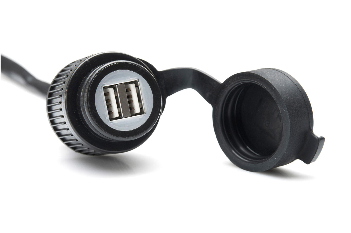 SW-Motech USB-Doppel-Ladebuchse mit Kabelbaum | 2.000 mA. 12 V.
