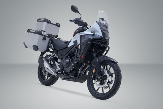 SW-Motech Adventure Set TRAX ADV | Silbern. Honda CB500X (13-), NX500 (23-).