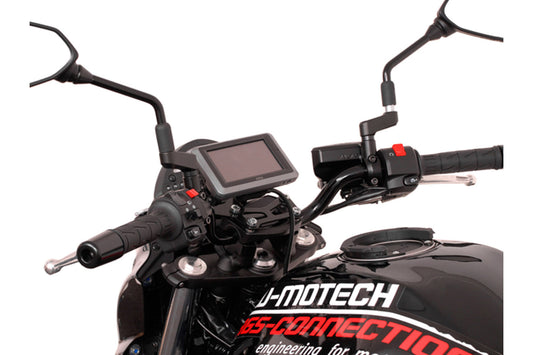 SW-Motech Adapterkit für Garmin zumo Modelle | Für Navi-Halter. Schwarz.