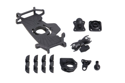 SW-Motech Universal Navi-Kit mit Smartphone Drybag | Inkl. 2" Klemmarm. Für Lenker/ Spiegelgewinde.