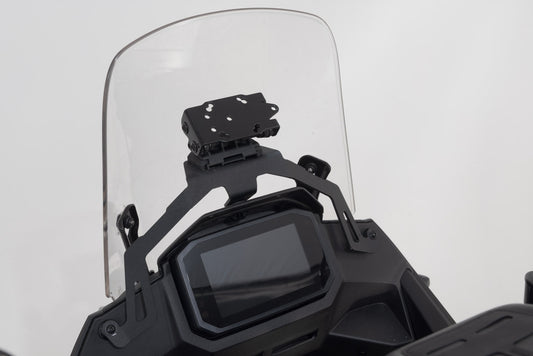 SW-Motech Navi-Halter im Cockpit | Schwarz. Honda XL750 Transalp (22-24).