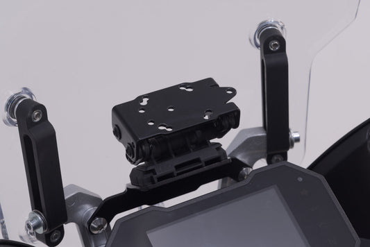 SW-Motech Navi-Halter im Cockpit | Schwarz. Honda XL750 Transalp (22-24).