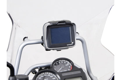 SW-Motech Navi-Halter an Rohr Ø 17 mm | Schwarz glänzend.