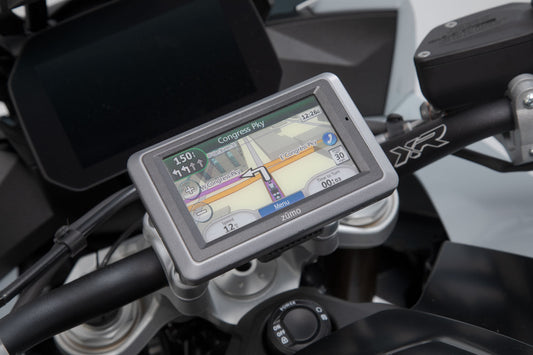 SW-Motech Navi-Halter am Lenker | Schwarz. BMW-Modelle.