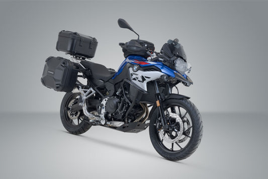 SW-Motech Adventure Set DUSC mit Topcase L | Schwarz. BMW F 850/900 GS Adv. Für Edelstahlträ.