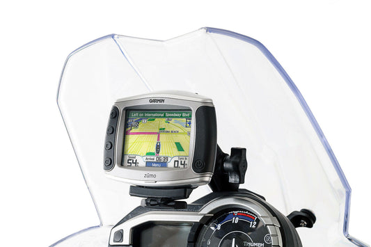 SW-Motech Navi-Halter am Lenker | Schwarz. Triumph Speed Triple 1050 (10-).
