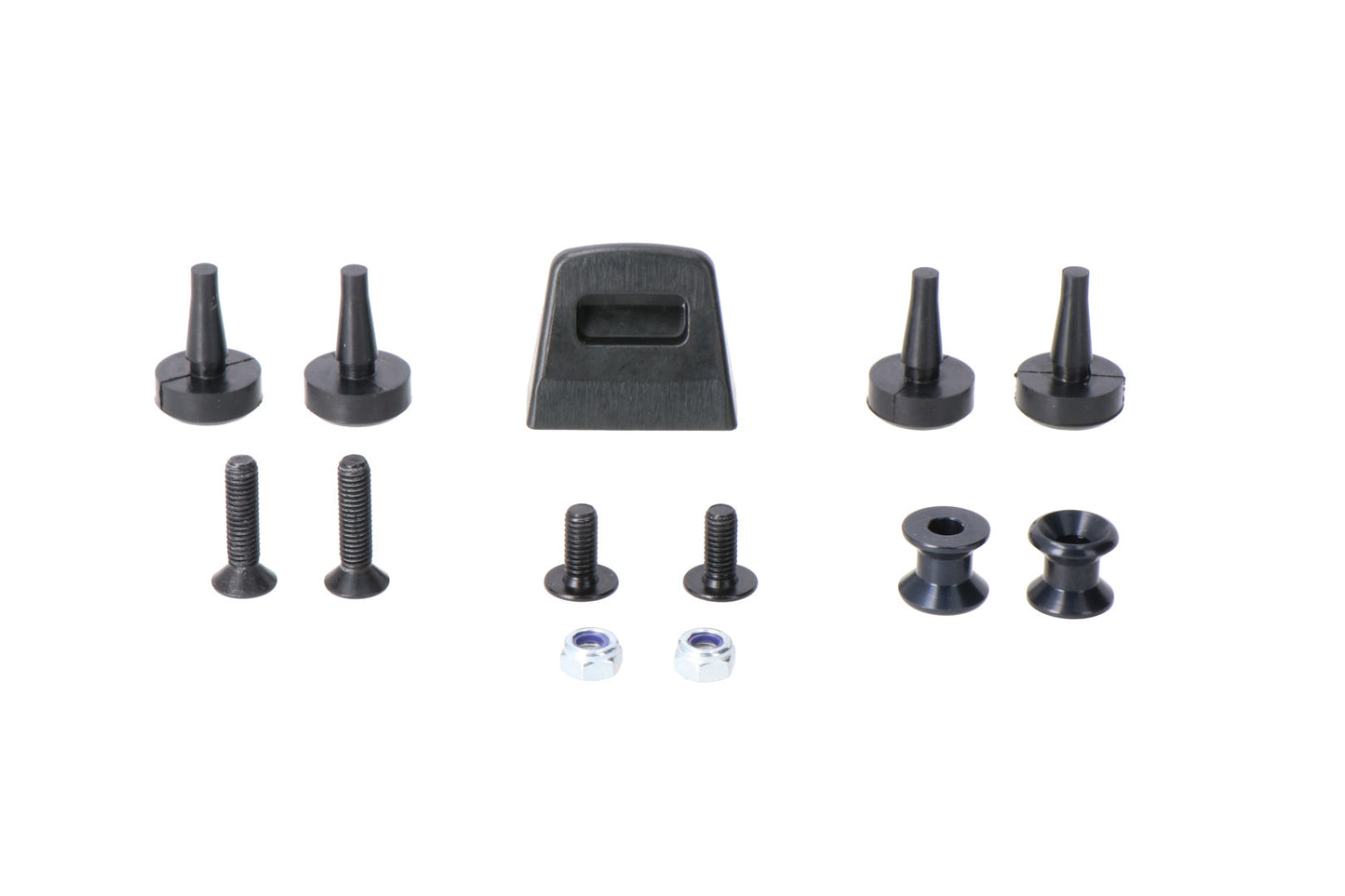 SW-Motech Adapterkit für ADVENTURE-RACK Gepäckträger | Für Givi/Kappa Monolock. Schwarz.