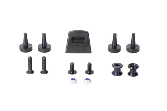SW-Motech Adapterkit für ADVENTURE-RACK Gepäckträger | Für Givi/Kappa Monolock. Schwarz.