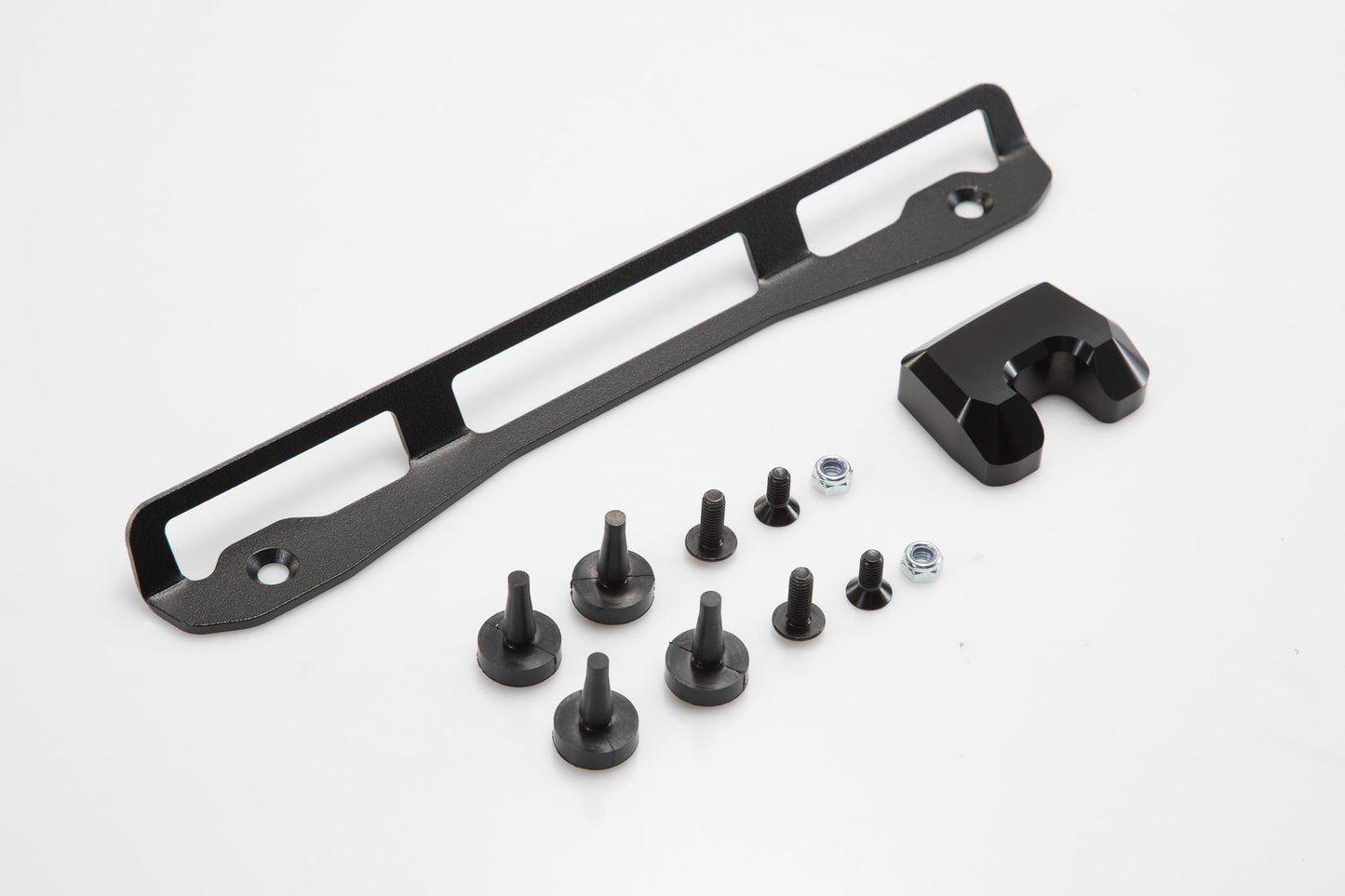 SW-Motech Adapterkit für ADVENTURE-RACK Gepäckträger | Für Shad. Schwarz.