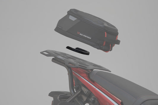SW-Motech Adapterkit für ADVENTURE-RACK Gepäckträger | Für Shad 2. Schwarz.