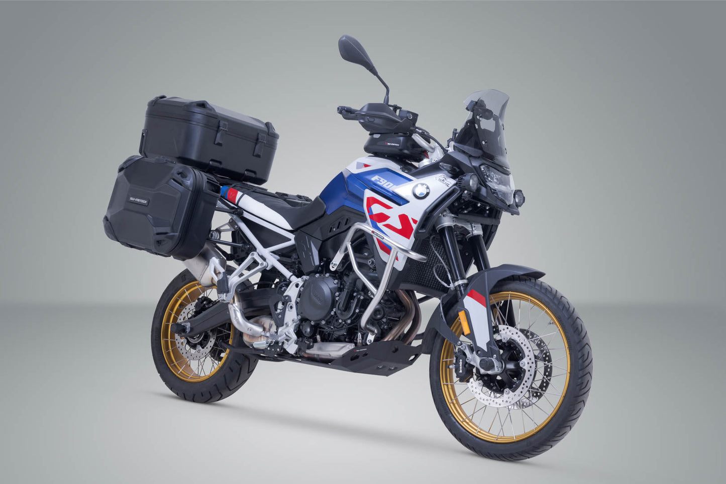 SW-Motech Adventure Set DUSC mit Topcase XL | Schwarz. BMW F 850/900 GS Adv. Für Edelstahlträ.