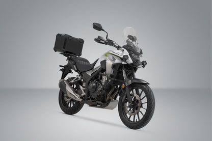 SW-Motech TRAX ADV Topcase-System | Schwarz. Honda CB500X, CB500F, CBR500R, NX500.