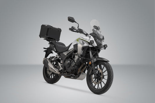 SW-Motech TRAX ADV Topcase-System | Schwarz. Honda CB500X, CB500F, CBR500R, NX500.