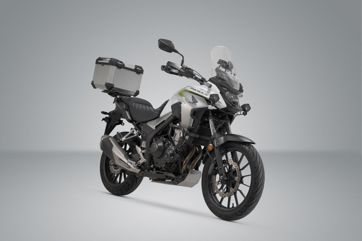 SW-Motech TRAX ADV Topcase-System | Silbern. Honda CB500X, CB500F, CBR500R, NX500.