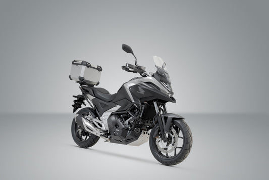 SW-Motech TRAX ADV Topcase-System | Silbern. Honda NC750X / XD (20-).