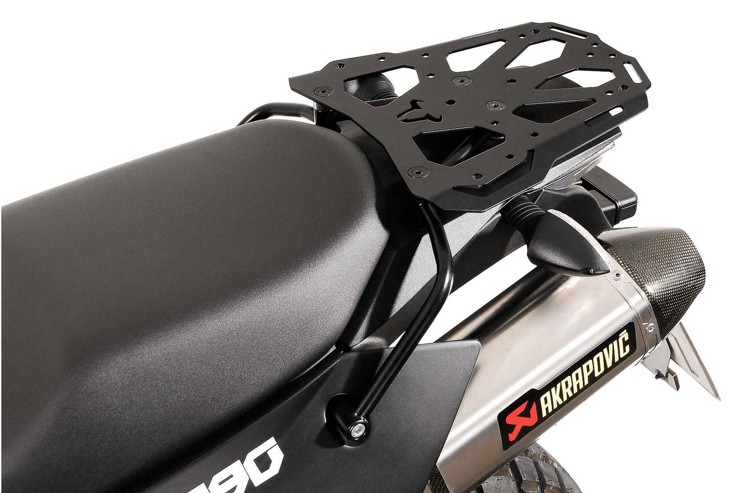 SW-Motech STEEL-RACK Gepäckträger | Schwarz. KTM LC8 950-990 Adventure.