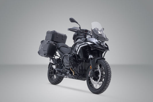 SW-Motech Adventure Set DUSC mit Topcase L | Schwarz. BMW R 1300 GS (23-). BMW Topcase Halter.