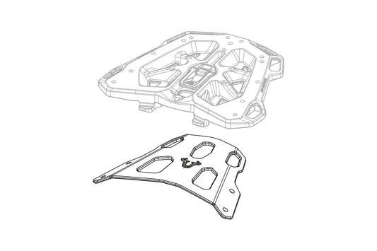 SW-Motech STREET-RACK Gepäckträger | Schwarz. Yamaha XJR 1200/1300 (06-).