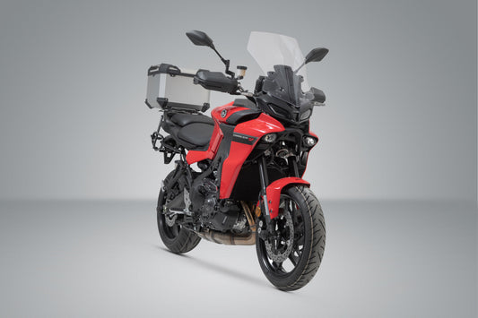 SW-Motech TRAX ADV Topcase-System | Silbern. Yamaha Tracer 9 / GT (20-) / GT+ (22-).