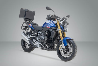 SW-Motech TRAX ADV Topcase-System | Schwarz. BMW R1200 R/RS (14-18), R1250 R/RS (18-).