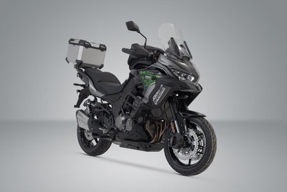 SW-Motech TRAX ADV Topcase-System | Silbern. Versys 1000 (11-) / 1100 (24-).