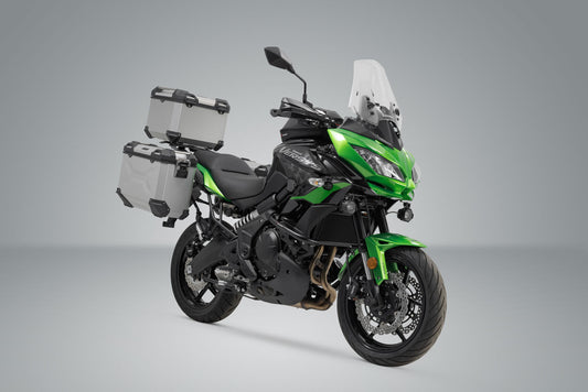 SW-Motech TRAX ADV Topcase-System | Silbern. Kawasaki Versys 650 (14-).