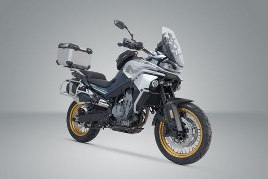 SW-Motech TRAX ADV Topcase-System | Silbern. CFMoto 800MT (21-).