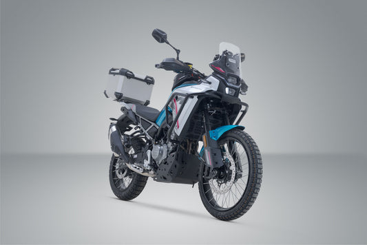 SW-Motech TRAX ADV Topcase-System | Silbern. CFMoto 450MT (23-).