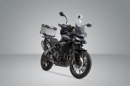 SW-Motech TRAX ADV Topcase-System | Silbern. Triumph Tiger 900 (19-) / 1200 (22-).