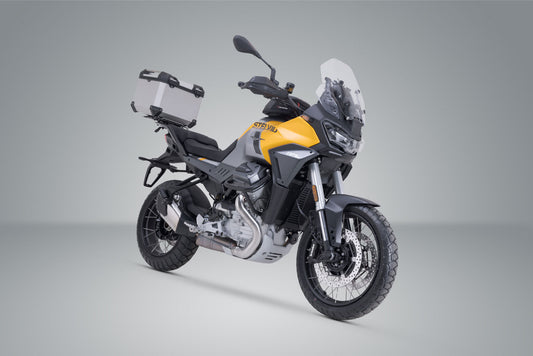 SW-Motech TRAX ADV Topcase-System | Silbern. Moto Guzzi Stelvio (23-).