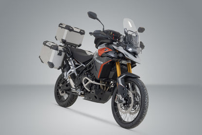 SW-Motech Adventure Set TRAX ADV | Silbern. Triumph Tiger 900 GT / Rally Pro (23-).