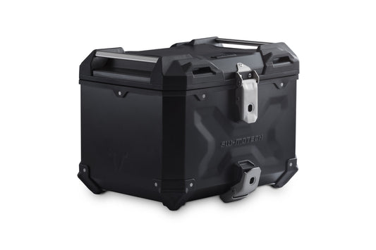 SW-Motech TRAX ADV Topcase-System | Silbern. Moto Guzzi V85 TT (24-).
