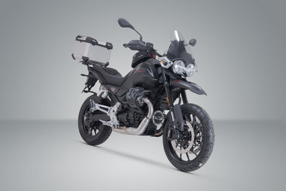 SW-Motech TRAX ADV Topcase-System | Silbern. Moto Guzzi V85 Strada (24-).