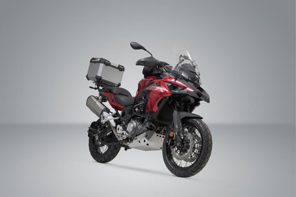 SW-Motech TRAX ADV Topcase-System | Silbern. Benelli TRK 502 X (18-).