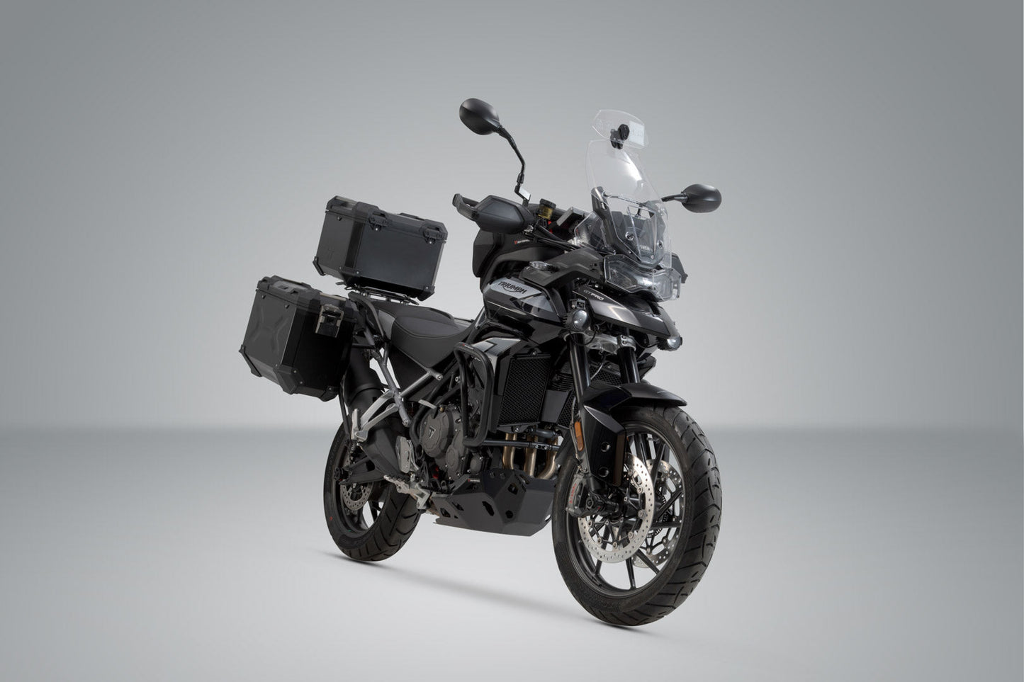 SW-Motech Adventure Set TRAX ADV | Schwarz. Triumph Tiger 900/GT/Rally/Pro (19-23).