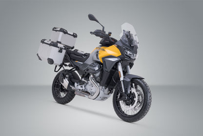 SW-Motech Adventure Set TRAX ADV | Silbern. Moto Guzzi Stelvio (23-).