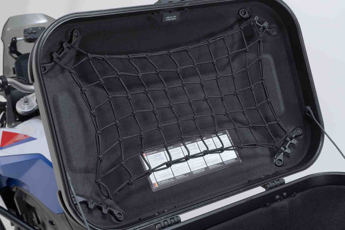 SW-Motech Deckelnetz XXL | Schwarz. Für DUSC XL. 24,0 cm x 40,0 mm.