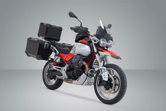 SW-Motech Adventure Set TRAX ADV | Schwarz. Moto Guzzi V85 TT (24-).