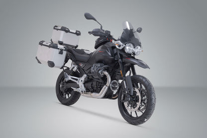 SW-Motech Adventure Set TRAX ADV | Silbern. Moto Guzzi V85 Strada (24-).