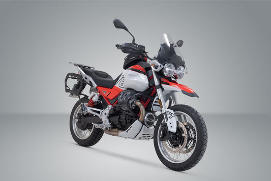 SW-Motech Adventure Set DUSC mit Topcase L | Schwarz. Moto Guzzi V85 TT (19-23).