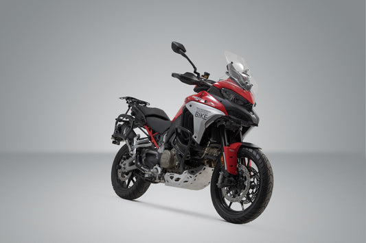 SW-Motech Adventure Set DUSC mit Topcase L | Schwarz. Ducati Multistrada V4 (20-). US-Modell.