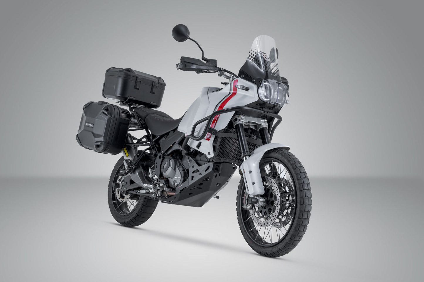 SW-Motech Adventure Set DUSC mit Topcase L | Schwarz. DesertX (22-) / Rally (23-). US-Modell.