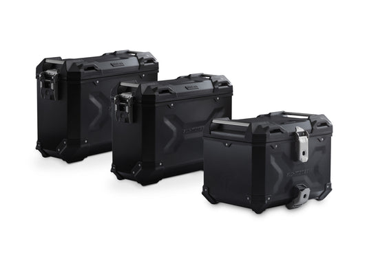 SW-Motech Adventure Set DUSC mit Topcase XL | Schwarz. DesertX (22-) / Rally (23-). US-Modell.
