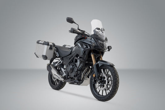 SW-Motech TRAX ADV Alukoffer-System | Silbern. 37/37 l. CB500X, CB500F, CBR500R, NX500.