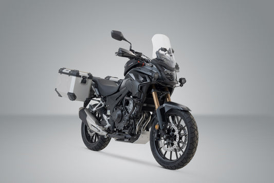 SW-Motech TRAX ADV Alukoffer-System | Silbern. 45/45 l. CB500X, CB500F, CBR500R, NX500.