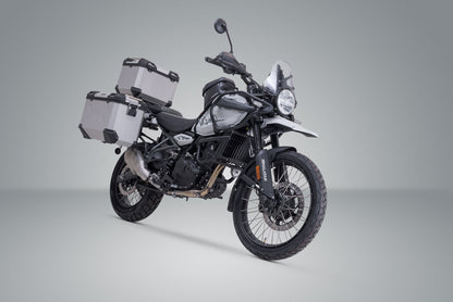 SW-Motech Adventure Set TRAX ADV | Silbern. Royal Enfield Himalayan 450 (23-).