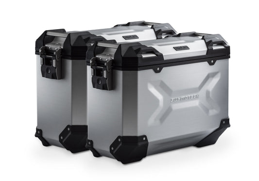SW-Motech TRAX ADV Alukoffer-System | Schwarz. 37/37 l. Suzuki V-Strom 1000 (14-19).