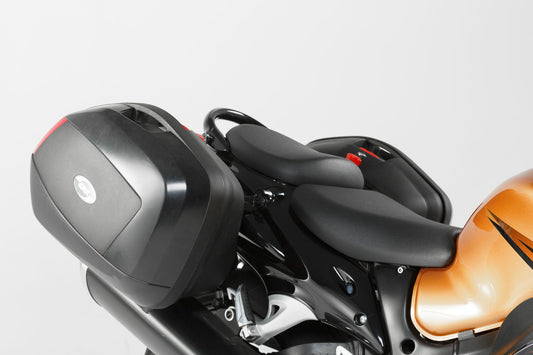 SW-Motech TRAX ADV Alukoffer-System | Silbern. 45/45 l. Suzuki V-Strom 1000 (14-19).